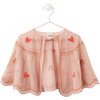 Tulle Heart Embroidered Cape - Cover-Ups - 1 - thumbnail