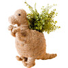 T-Rex Animal Planter, Brown - Planters - 1 - thumbnail