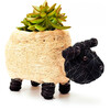 Mama Sheep Animal Planter, White & Black - Planters - 1 - thumbnail