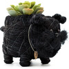 Schnauzer Animal Planter, Black - Planters - 1 - thumbnail