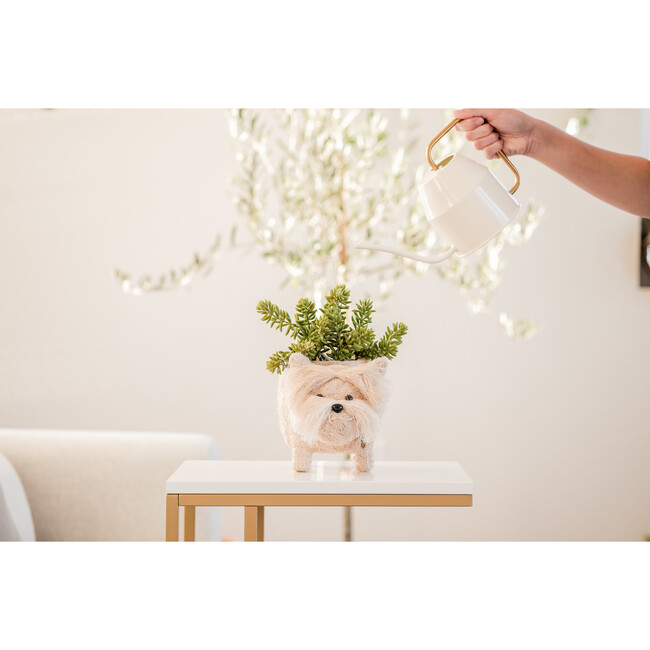 Westie Animal Planter, White - Planters - 2