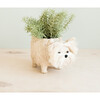 Westie Animal Planter, White - Planters - 3