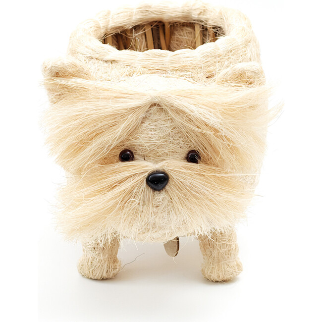 Westie Animal Planter, White - Planters - 5