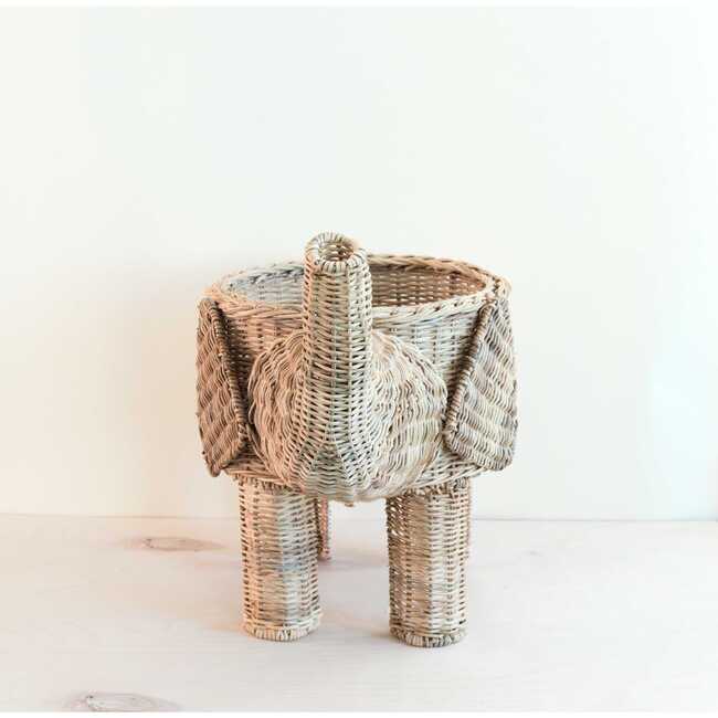Rattan Elephant Basket, Natural - Planters - 3