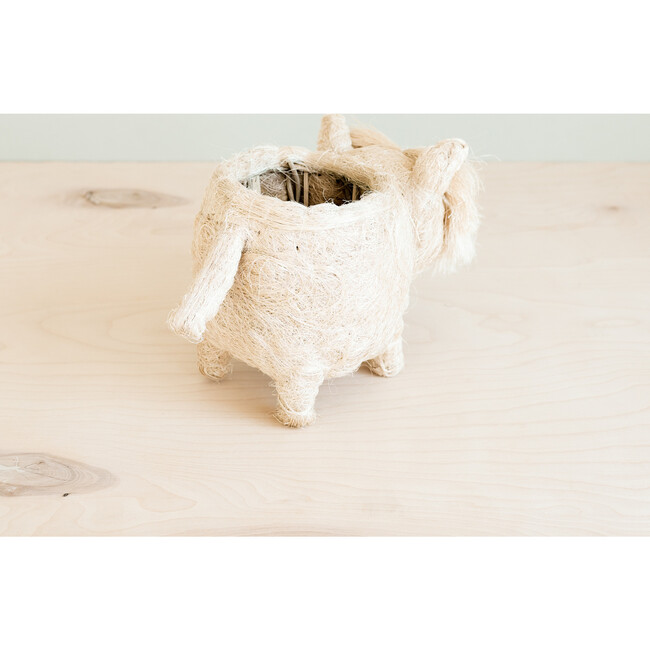Westie Animal Planter, White - Planters - 6