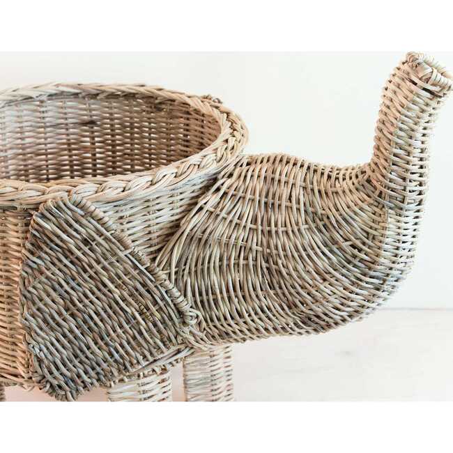Rattan Elephant Basket, Natural - Planters - 4