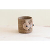 Owl Basket Planter, Natural - Planters - 5
