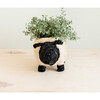 Mama Sheep Animal Planter, White & Black - Planters - 4