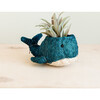 Mama Whale Animal Planter, Blue - Planters - 4