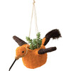 Hummingbird Animal Planter, Orange - Hanging Planters - 1 - thumbnail