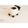 Mama Sheep Animal Planter, White & Black - Planters - 5