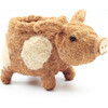 Mama Pig Animal Planter, Brown - Planters - 5