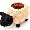 Mama Sheep Animal Planter, White & Black - Planters - 7