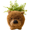Chow Chow Animal Planter, Brown - Planters - 1 - thumbnail
