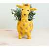 Giraffe Animal Planter, Yellow & Brown - Planters - 3
