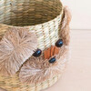 Dog Basket Planter, Natural - Planters - 3