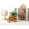 Bicycle Rattan Planter, Natural - Planters - 3