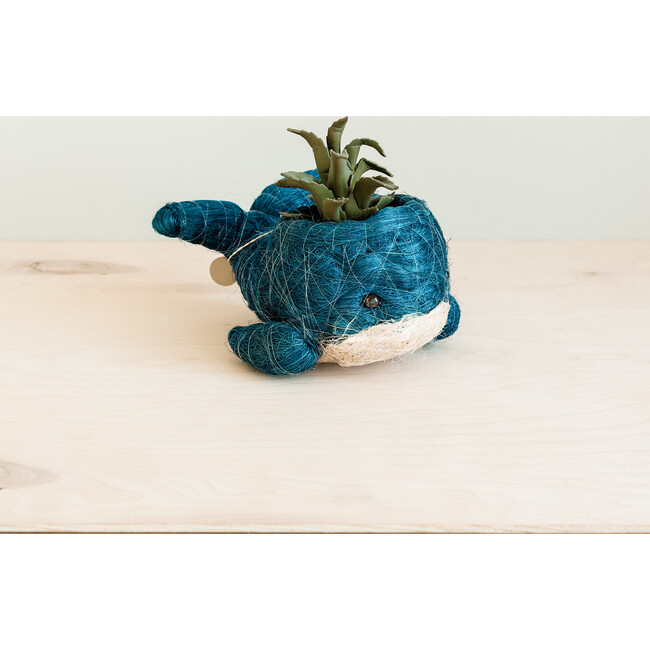 Baby Whale Animal Planter, Blue - Planters - 3