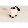 Baby Sheep Animal Planter, White & Black - Planters - 3
