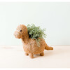 Brontosaurus Animal Planter, Brown - Planters - 3