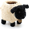 Baby Sheep Animal Planter, White & Black - Planters - 5
