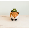 Baby Fox Animal Planter, Orange - Planters - 4