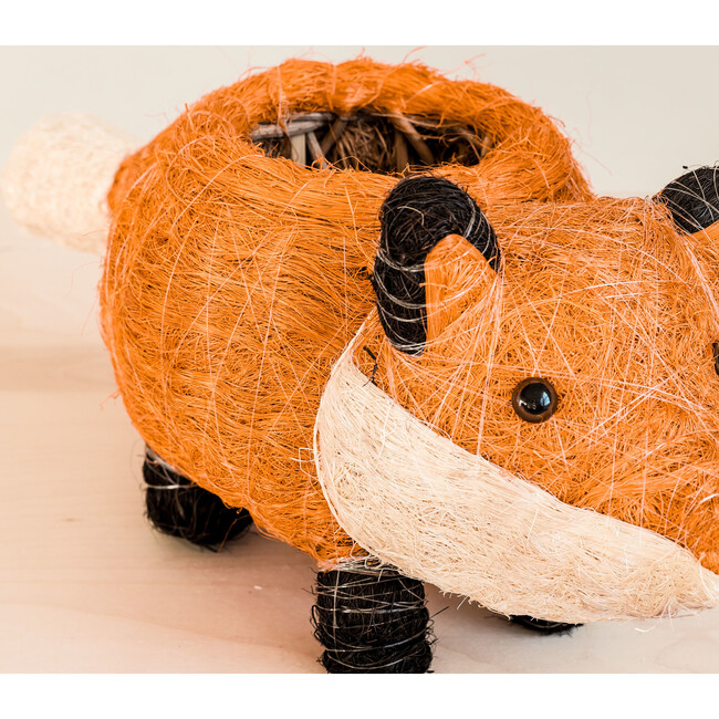 Baby Fox Animal Planter, Orange - Planters - 5