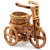 Bicycle Rattan Planter, Natural - Planters - 7