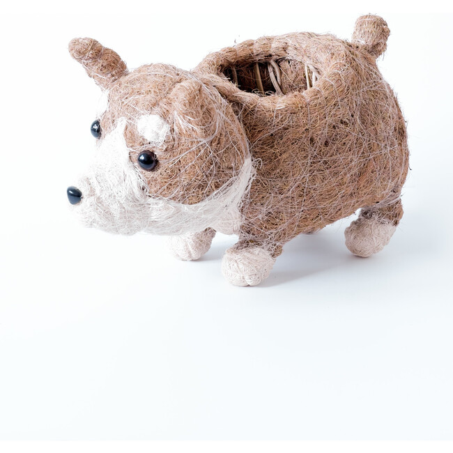 Corgi Animal Planter, Brown - Planters - 4