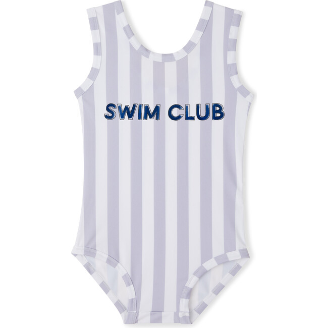 Swimclub Sleeveless Bodysuit, Evening Haze