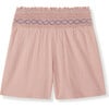 Majorca Smocked Waist Skort, Pink - Skirts - 1 - thumbnail