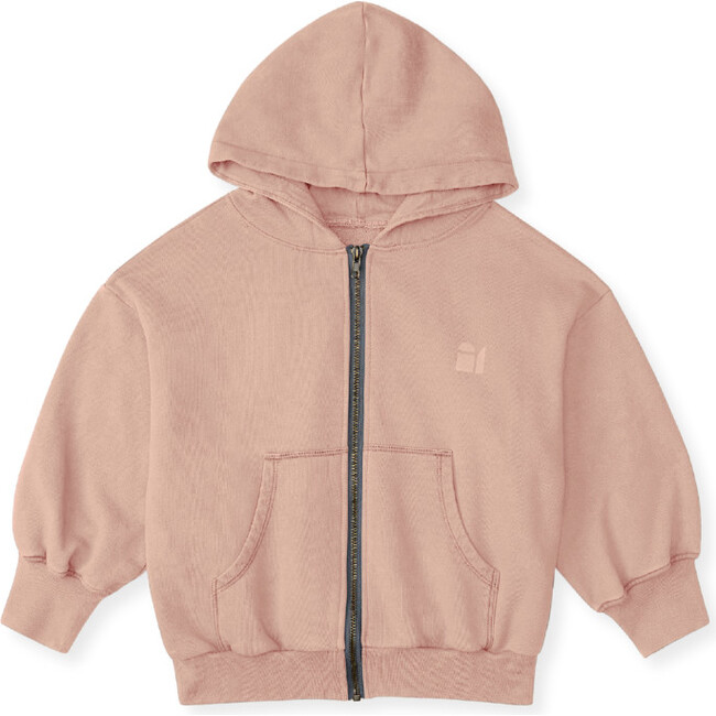 Natural Dye Everyday Full Sleeve Zip Up, Onion