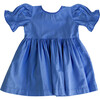 Noble Organic Franny Puff Sleeve Dress, French Blue - Dresses - 1 - thumbnail