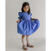 Noble Organic Franny Puff Sleeve Dress, French Blue - Dresses - 2 - thumbnail