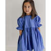 Noble Organic Franny Puff Sleeve Dress, French Blue - Dresses - 3