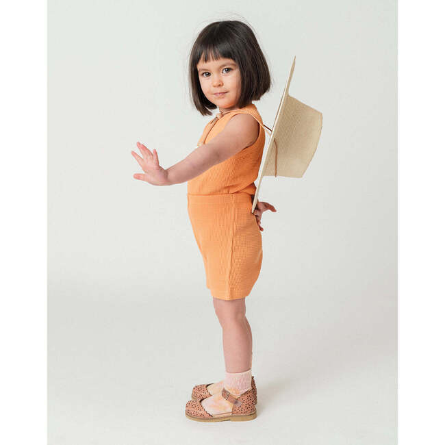Noble Organic Waffle Tank Set, Creamsicle - Mixed Apparel Set - 2