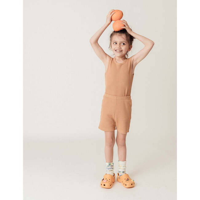 Noble Organic Waffle Tank Set, Peanut Butter - Mixed Apparel Set - 4