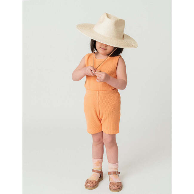 Noble Organic Waffle Tank Set, Creamsicle - Mixed Apparel Set - 5