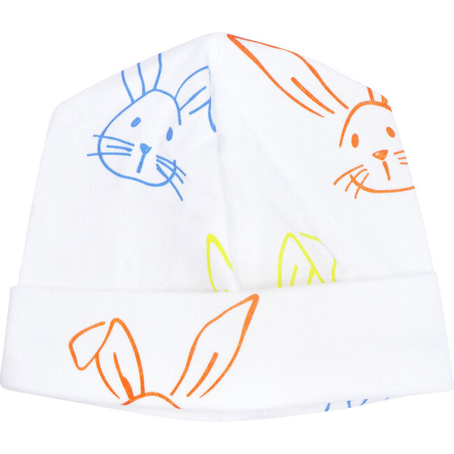 Colorful Bunny Receiving Hat