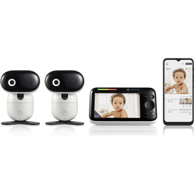 PIP1510-2 Connect 5.0” WiFi Motorized Video Baby Monitor 2 Cameras