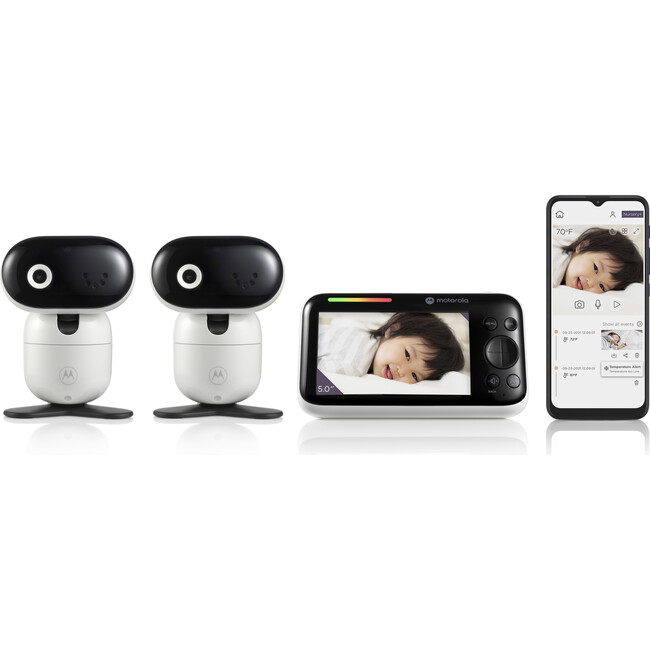PIP1610-2 HD Connect 5.0" WiFi HD Motorized Video Baby Monitor with 2 Cameras - Baby Monitors - 1