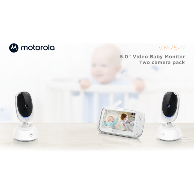 VM75 5" Video Baby Monitor - 2 Cameras - Baby Monitors - 2