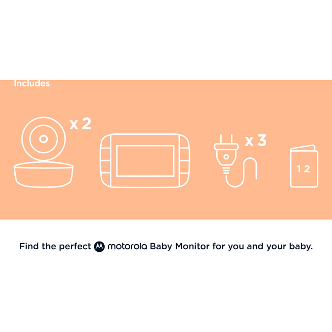 VM50G 5" Video Baby Monitor - 2 Cameras - Baby Monitors - 6
