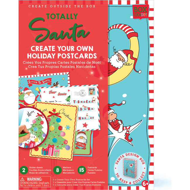Totally Santa Create Your Own Holiday Postcards