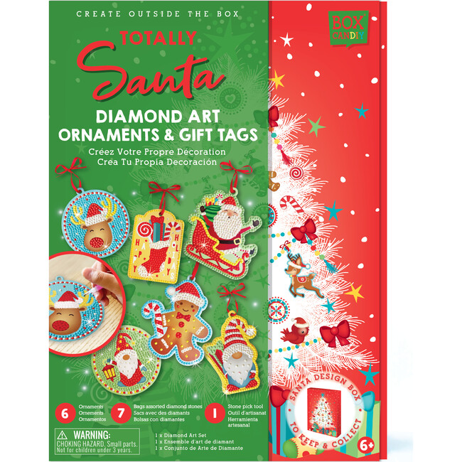 Totally Santa Diamond Art Ornaments And Gift Tags