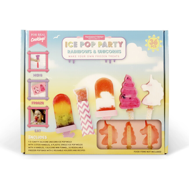 Ice Pop Party Rainbows And Unicorns, Purple And Pink