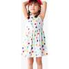 Recess Dress In Rainbow Confetti Dot, Ivory Rainbow Confetti Dots - Dresses - 2