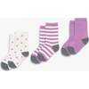 Crew Sock 3-Pack, Lavender Mix - Socks - 4
