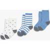 Crew Sock 3-Pack, Vintage Blue Mix - Socks - 3