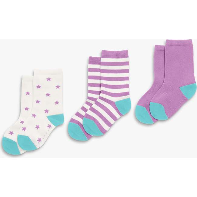 Crew Sock 3-Pack, Lavender Mix - Socks - 3